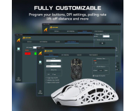 Attack Shark R5Ultra UltralightCarbon 8kHz/42kDPI PAW3950MAX Omron biała - 1472676 - zdjęcie 8